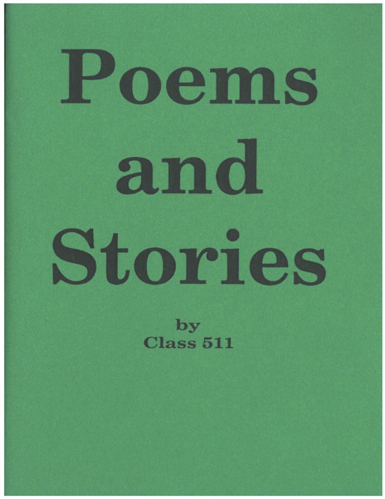 Poems and Stories by Class 511
