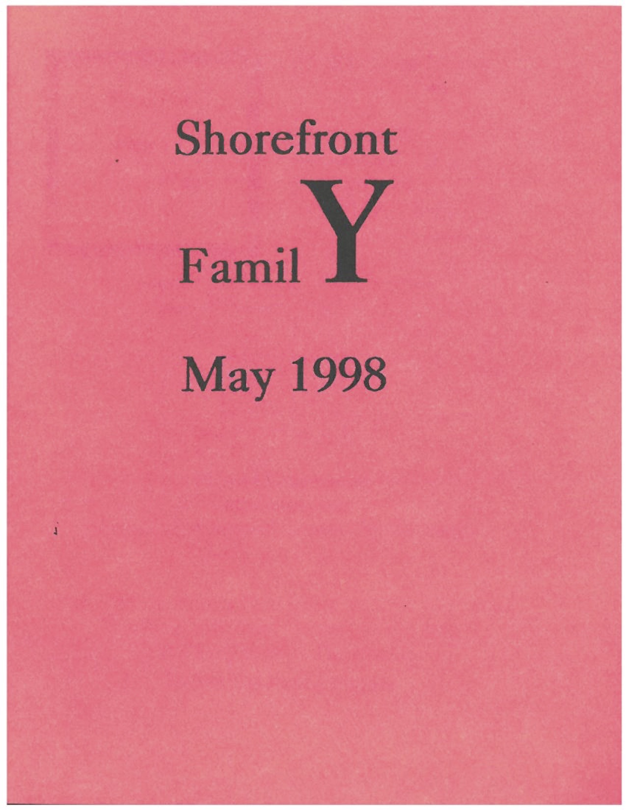 Shorefront Family Y
