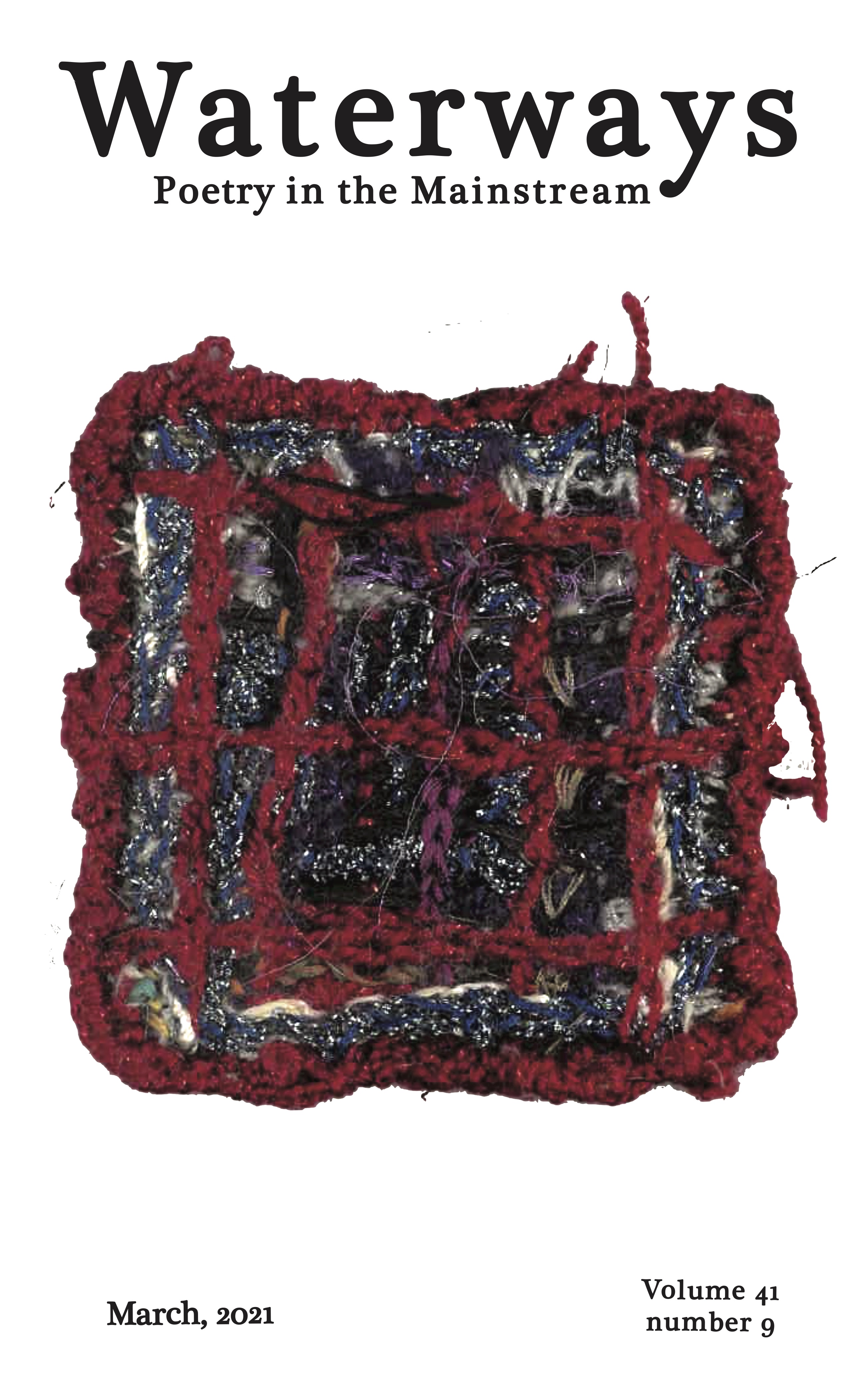 Cover of March 2020 is a petit point by Barbara Fisher.